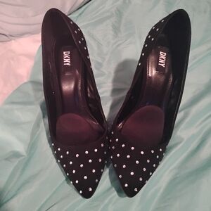 DKNY Black Studded Women's Shoes